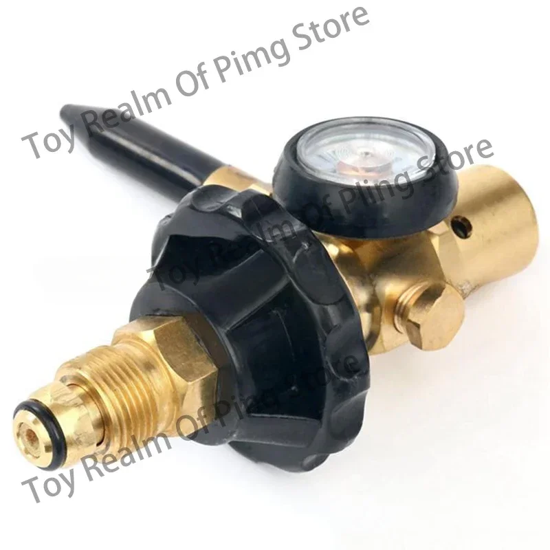 G5/8 CGA580 Valve All Brass Medium Duty with Handwheel Helium Balloon Pressure Reducing   Inflator Tool