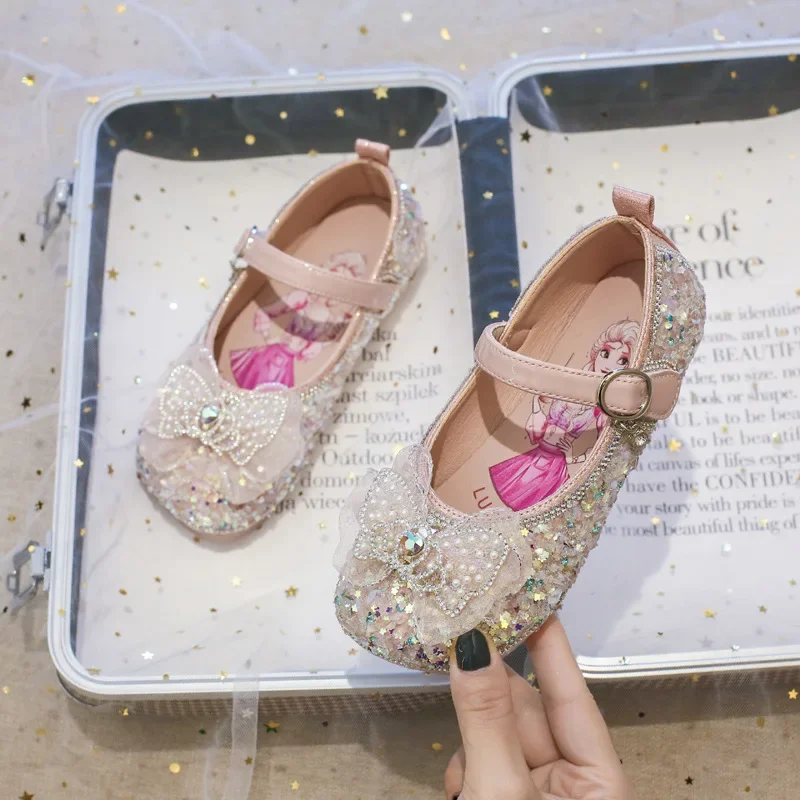 

Сандалии принцессы для девочек Диснея, детская обувь, детская обувь «Холодное сердце Эльзы», модная обувь для девочек, детские розовые, синие туфли на высоком каблуке, размер