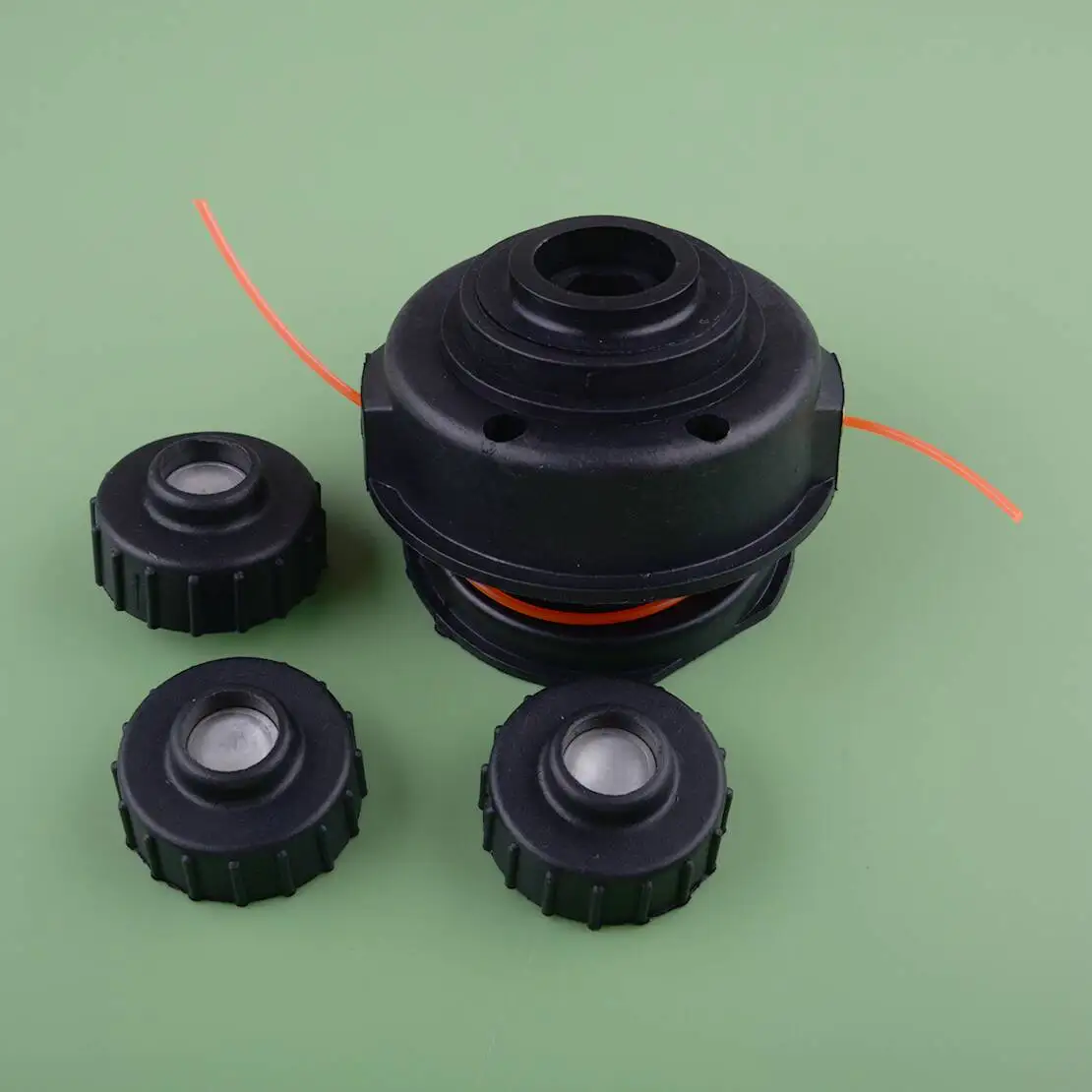 385-178 1 Set Trimmer Head Fit for MTD Bolens BL110 BL150 BL160 Murray M2500 Ryobi 130R 135R Singer GT2815 GT 816 Black Plastic