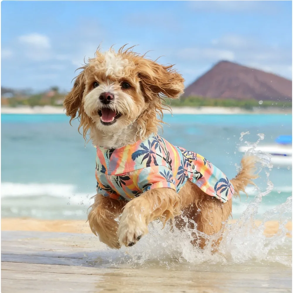 Picture 6: Hawaiian Dog Shirt Lightweight Summer Beach Wear for Small Medium Large Dogs