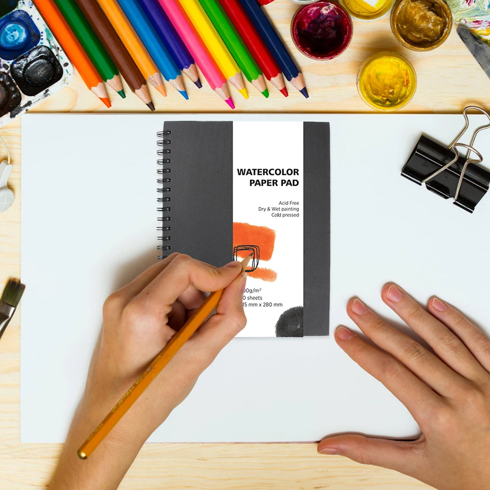 

Drawing Paper Watercolor Book Travel Coil Pad for Paint Pads Notebook Watercolof