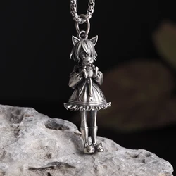 Collana alla moda ragazza gatto carino Cosplay cartone animato ragazza ciondolo ragazza accessori alla moda regalo di compleanno