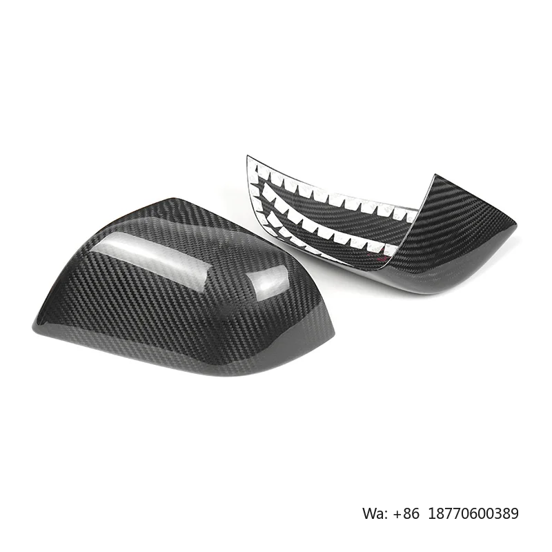 Shasha Wireless Charging Panel Frame for Tesla Model 3 2024 Carbon Fiber Mirror Outer Trim Cover Elegant Interior Accessories