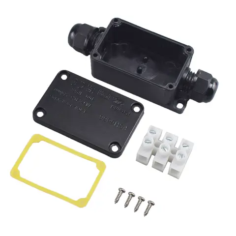 IP66 Waterproof Junction Box 2 Way 3 Way 3mm-6.5mm Cable Connector Sealed Retardant Electrical Outdoor Waterproof Box