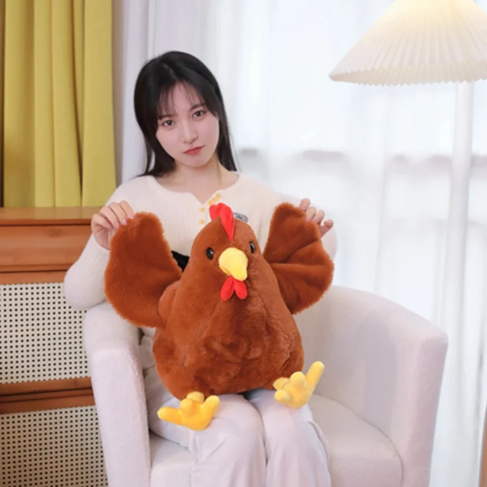 30CM Really Big Rooster Doll Cute Chick Plush Toy Poultry Animal