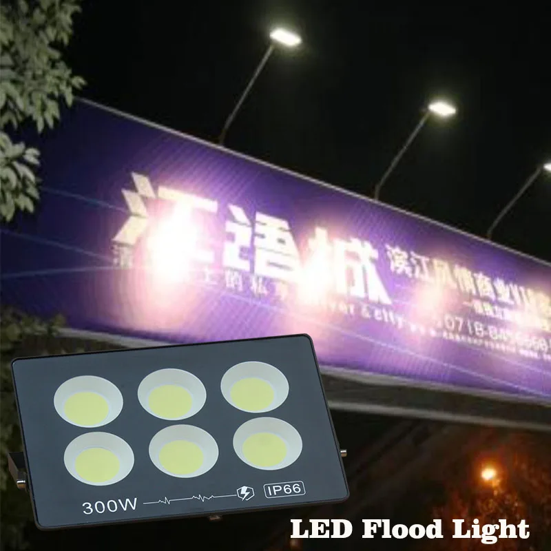 300W LED Flood Light High-Power Projection Lamp, Outdoor Lighting, Advertising Light