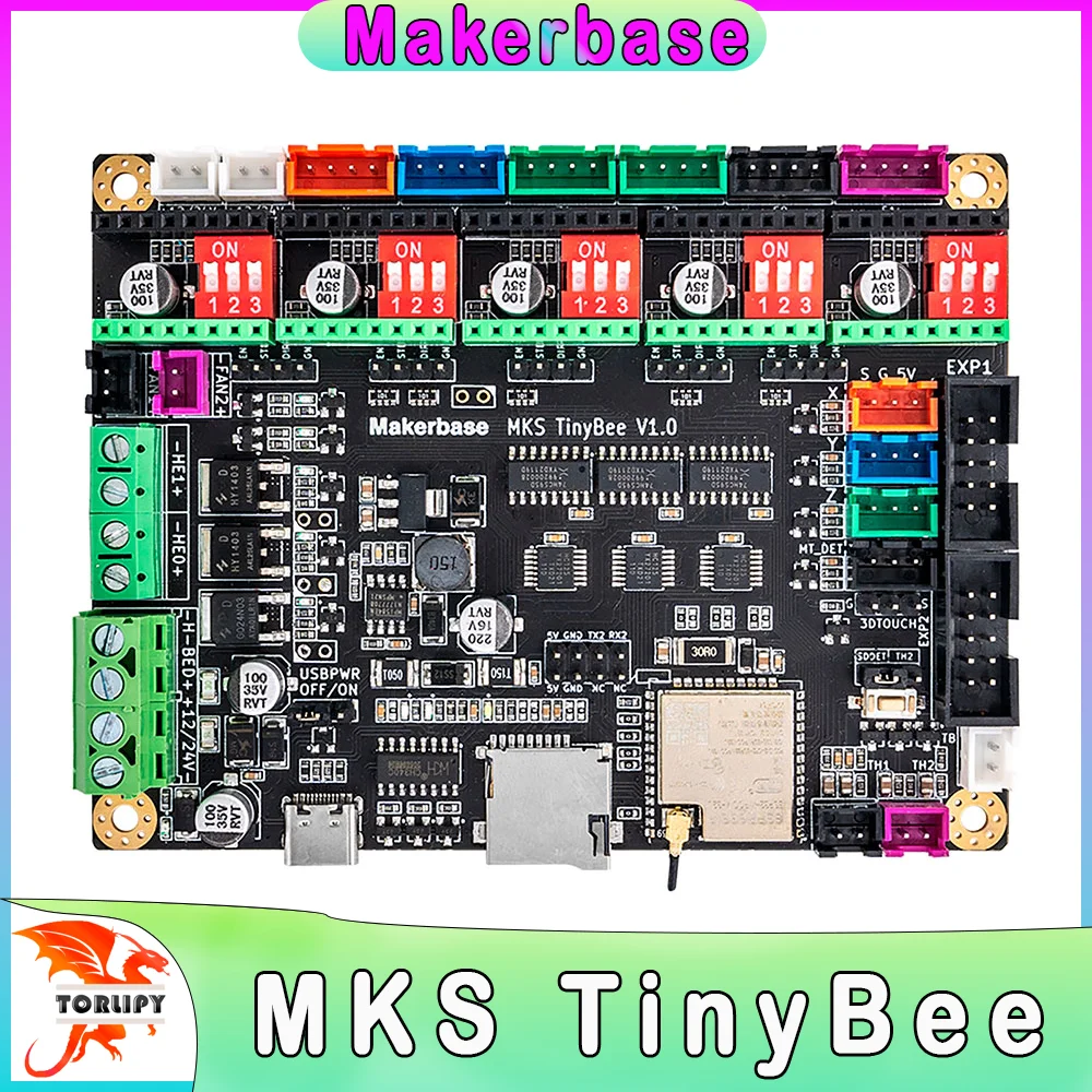 Makerbase MKS TinyBee 3D printer Control Board ESP32 MCU 3D Printer parts TFT screen wifi function WEB Control