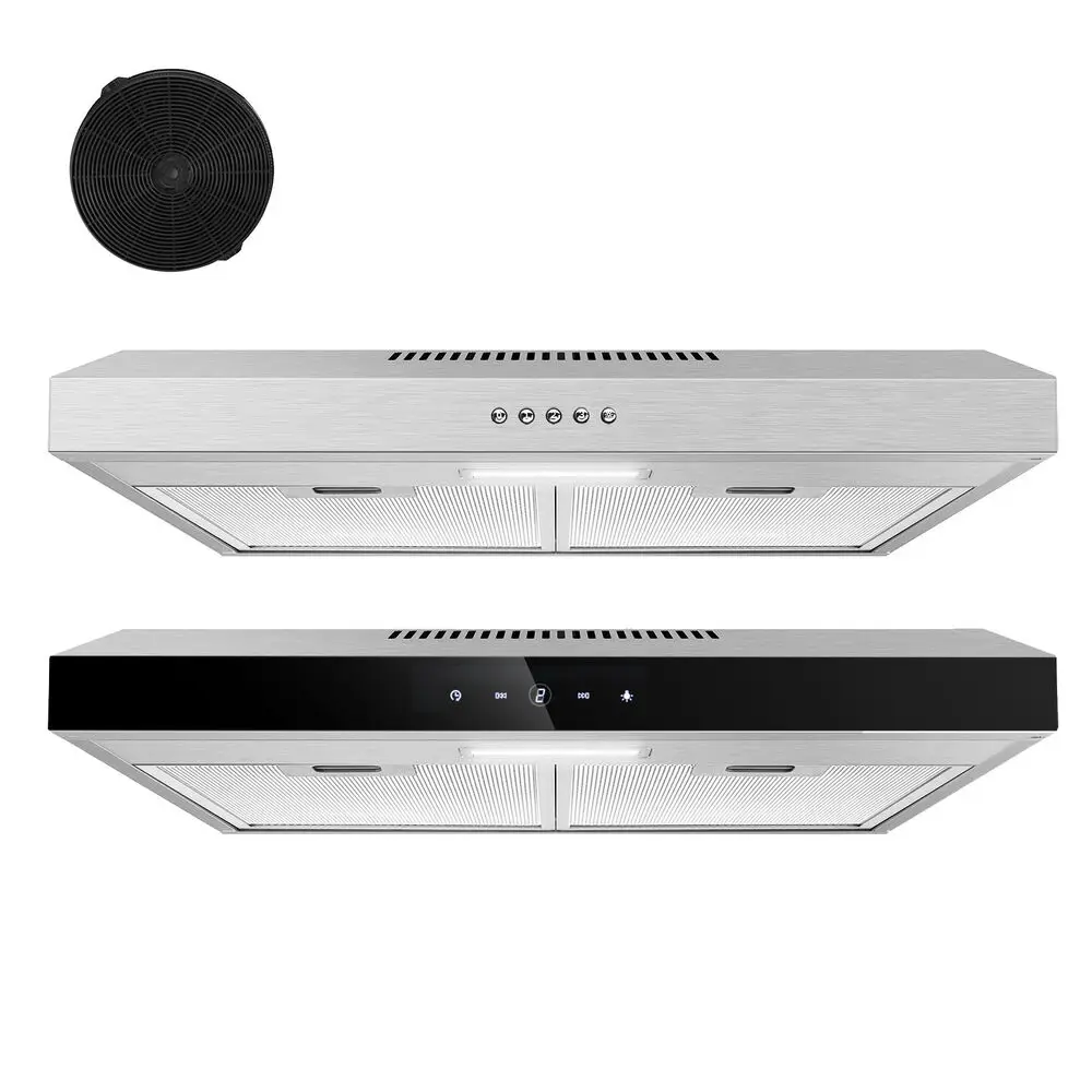 Topstrong unterbau-dunst abzugshaube 60cm mit led-beleuchung und hochleistungslüstiftung 250 m³/h