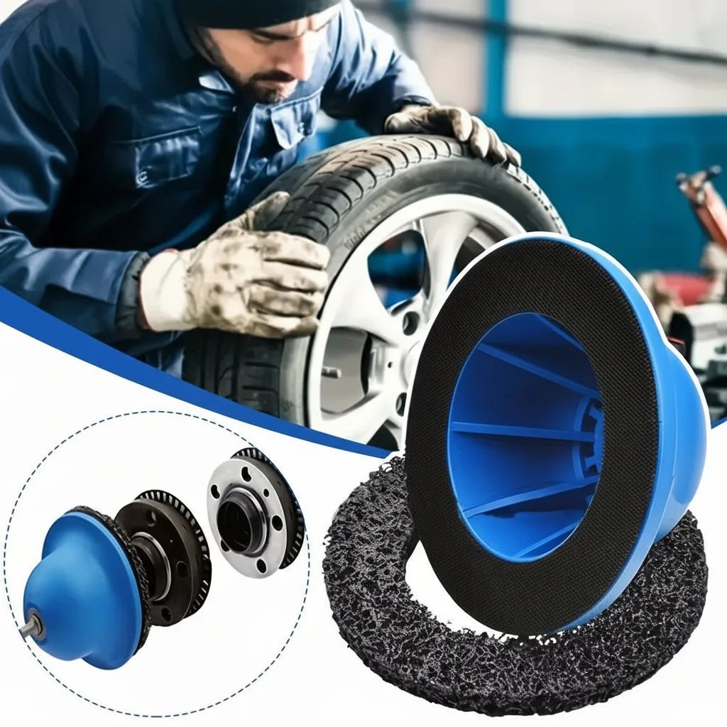 

Набор машин для полировки колес из карбида кремния, 1 комплект синих полировальных колодок для чистки тормозных дисков