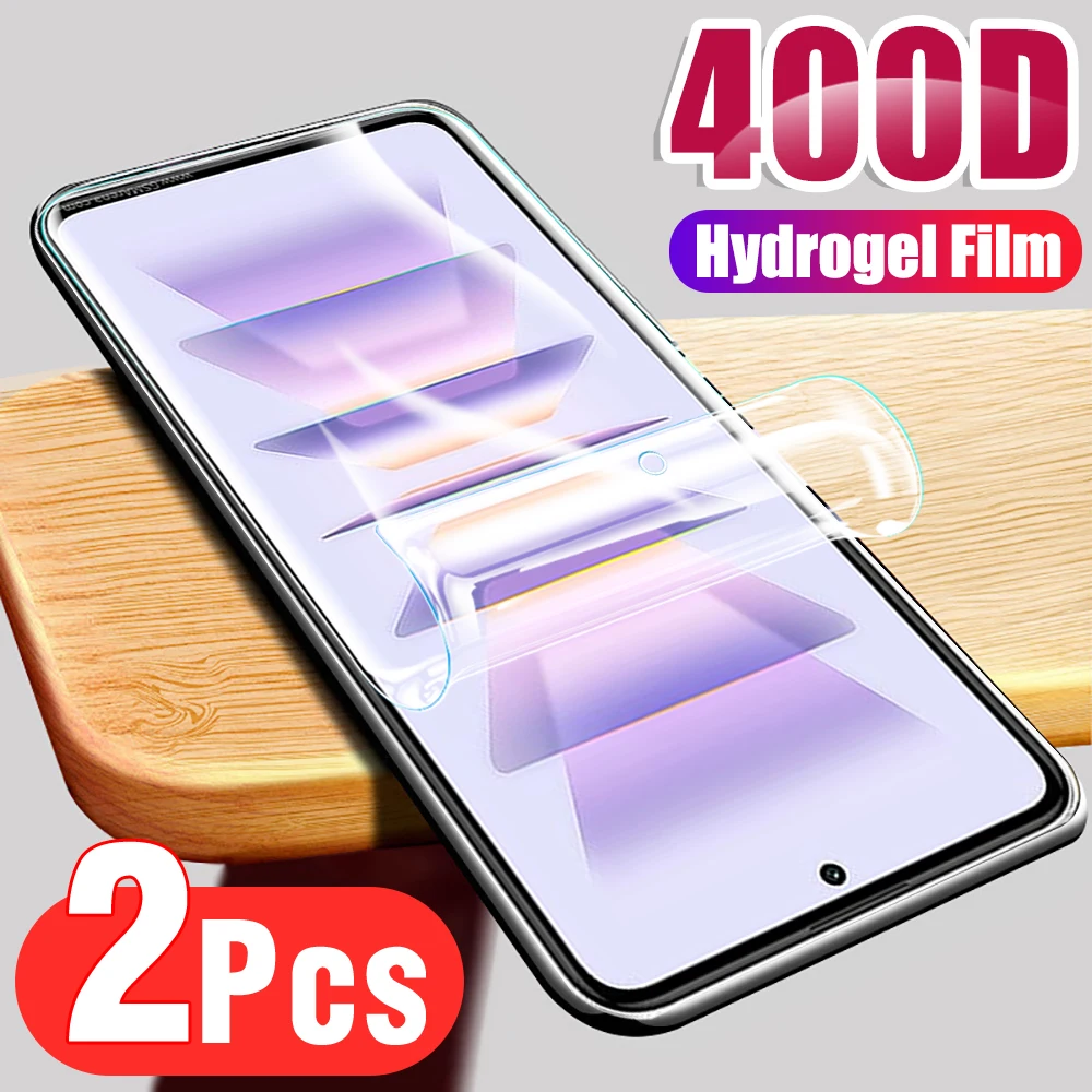Película protectora de hidrogel para Xiaomi Redmi K60 Pro, Protector de pantalla HD de 6,67 pulgadas, 2 unidades
