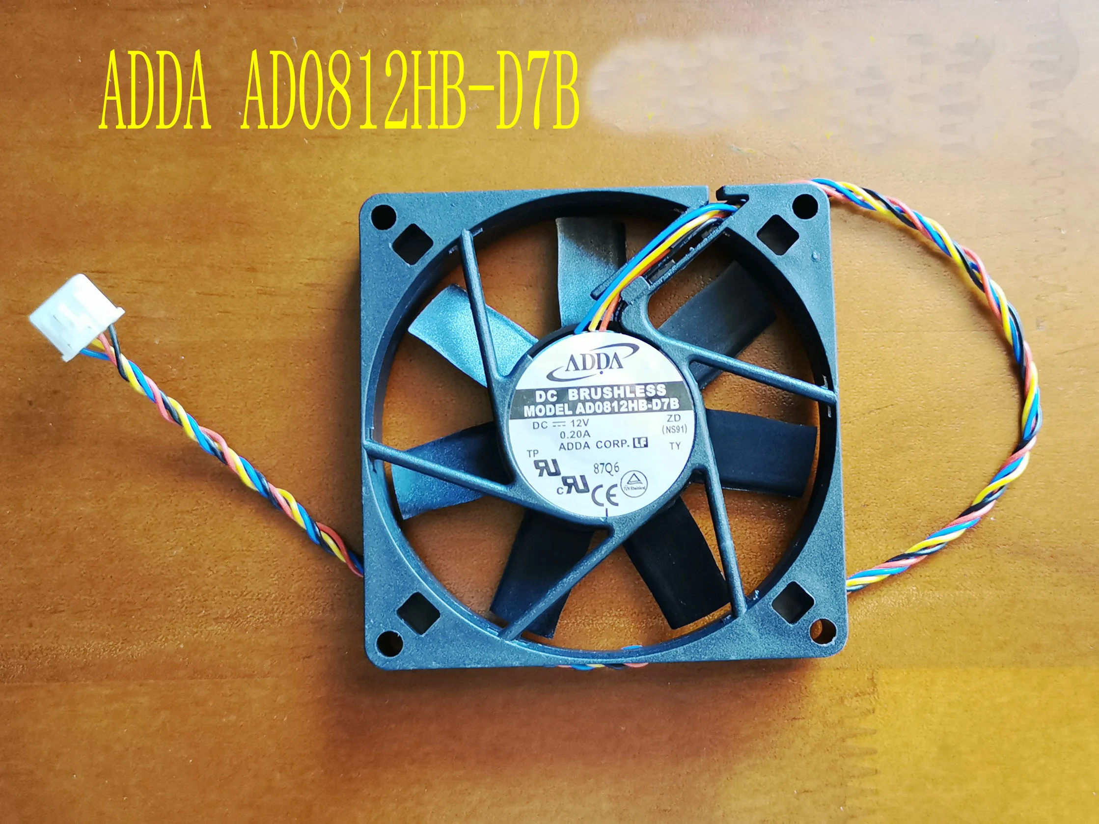 AD0812HB-D7B EF80151B1-Q01C-S99 FD1280-DP184C Video Decoder Fan 80mm 80X80X15mm DC12V Dual Ball Bearing Cooler