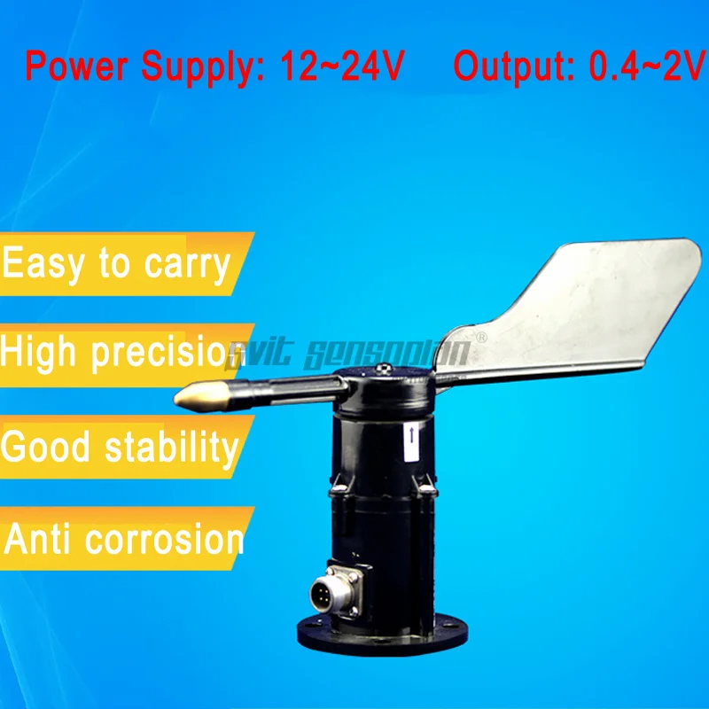 

Trumsense STTWD1224042C Wind Direction Sensor Good Architecture Design 12 to 24V Power 0.4 to 2V Output for Dust Monitoring