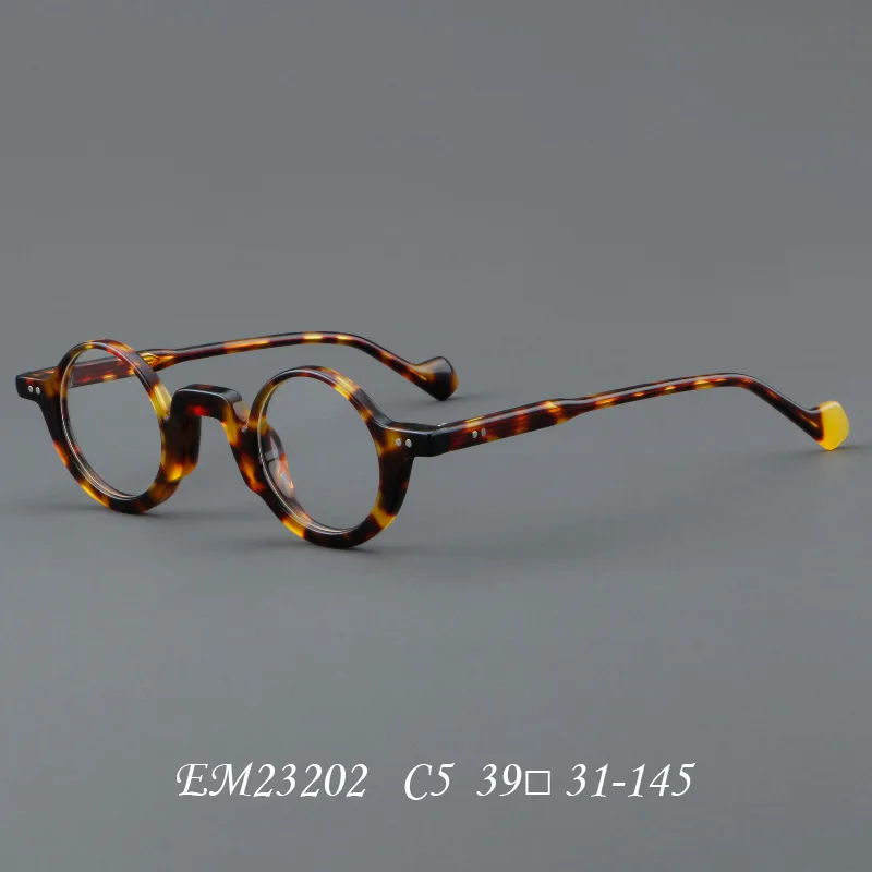 

Niche retro round glasses frame male Japanese designer personality literary fashion optical prescription myopia glasses female