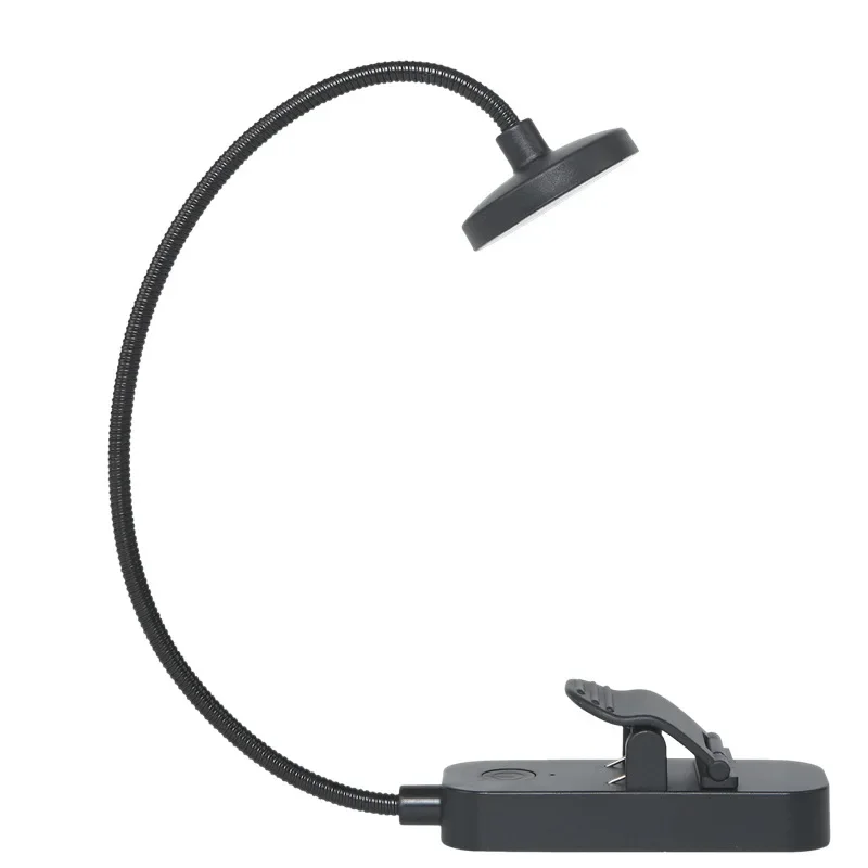 Lampe de lecture LED pliable à clipser pour Kindle, veilleuse réglable et flexible avec batterie