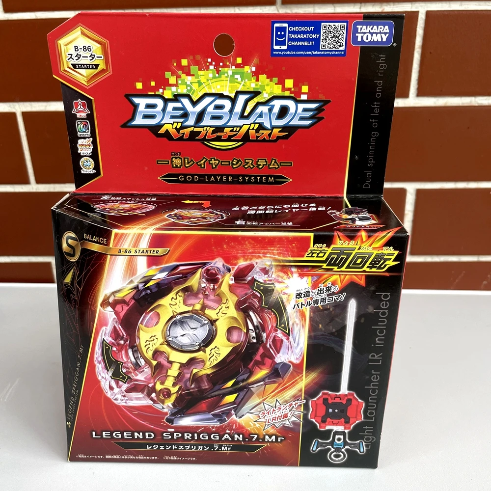 

Original TAKARA TOMY BEYBLADE B86 Legend Spriggan .7.MR Beyblade Burst Starter with Launcher,beyblade B-86