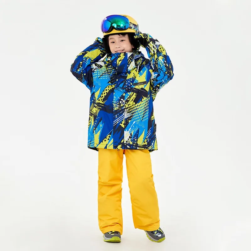 STLF الأكثر مبيعاً بدلة تزلج جديدة للأطفال مجموعة الشتاء الفتيان والفتيات بدلة تزلج سميكة الباردة الدافئة #3