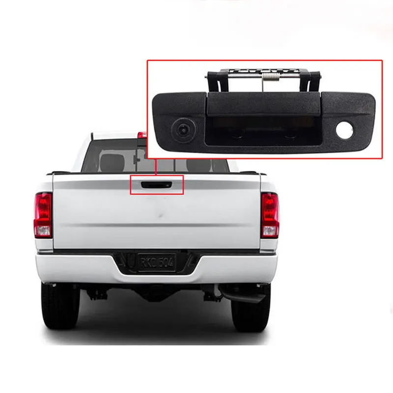 HD Rear View Tailgate Handle Camera For Dodge Ram 1500 2500 3500 2009-2011 2012 2017 Night Vision Waterproof Back Up Camera