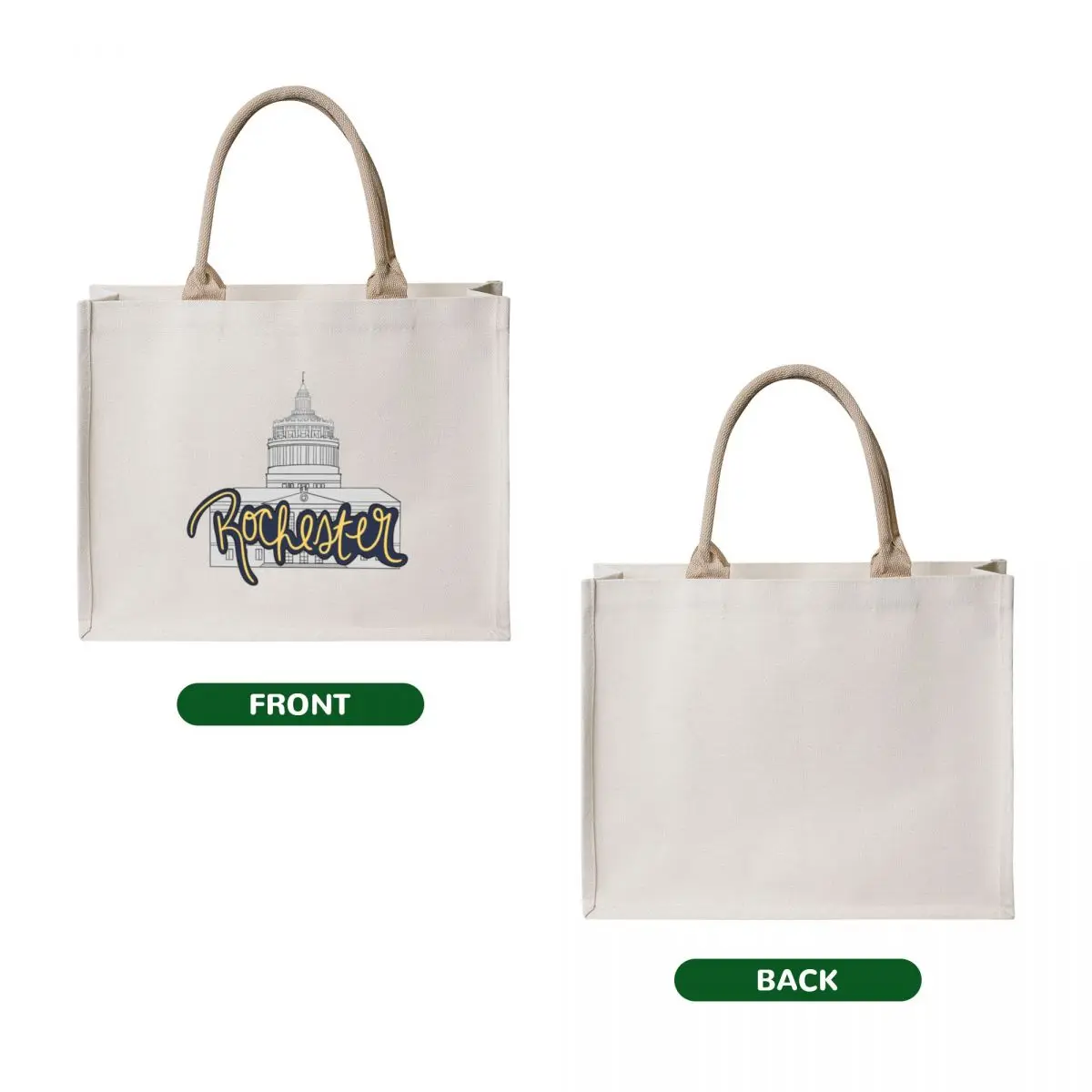 Rush Rhees Rochester Tote Bag Gift bag woman shopping bag tote bags men