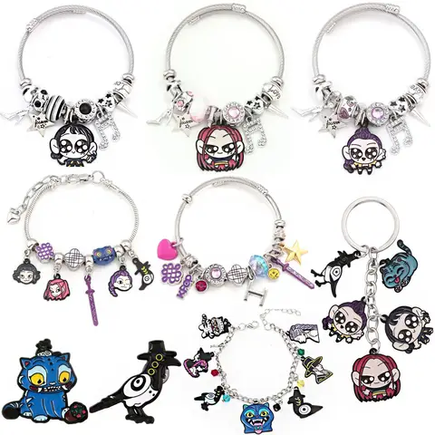 KPop Anime Demon Hunters Bracelet Mira Rumi Zoe Qin Yu Pendant DIY Women's Fashion Accessory Cute Girl Derivative Bracelet Gift