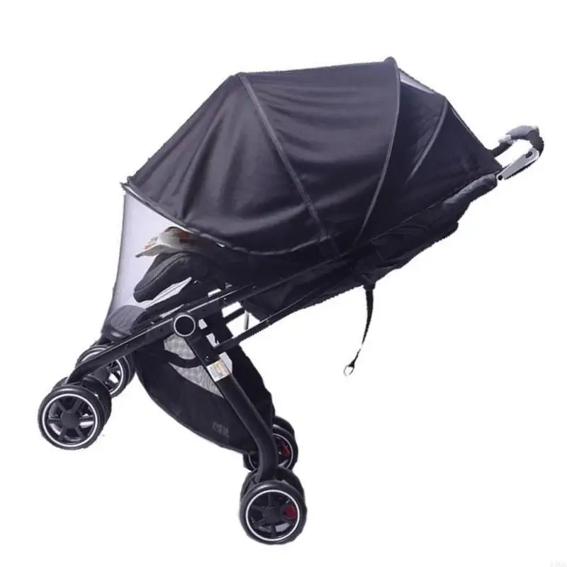 D5QA Baby Kinderwagen Abdeckung Net Tragbare Sonnenschutz Abdeckung für Kleinkinder Kinderwagen Sicher Kleinkinder Schutz Hülse