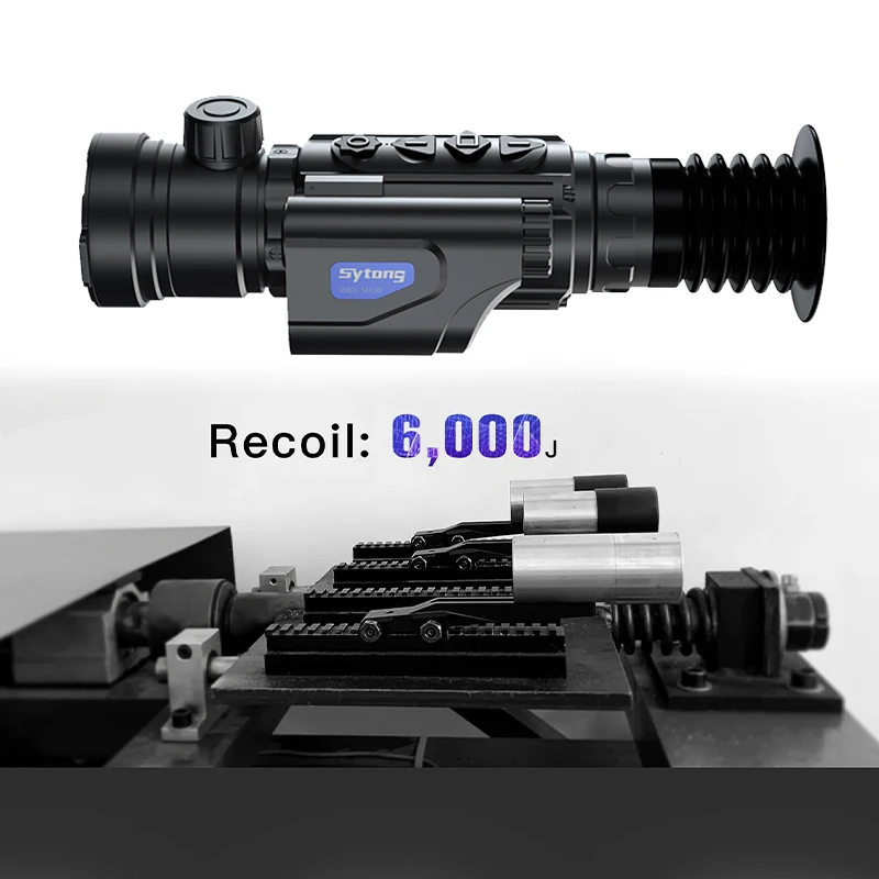 Sytong XM-LRF Thermal Sight Scope with Range Finder & Ballistics Laser Ranging Thermal Imaging Riflescope Monocular for Hunting