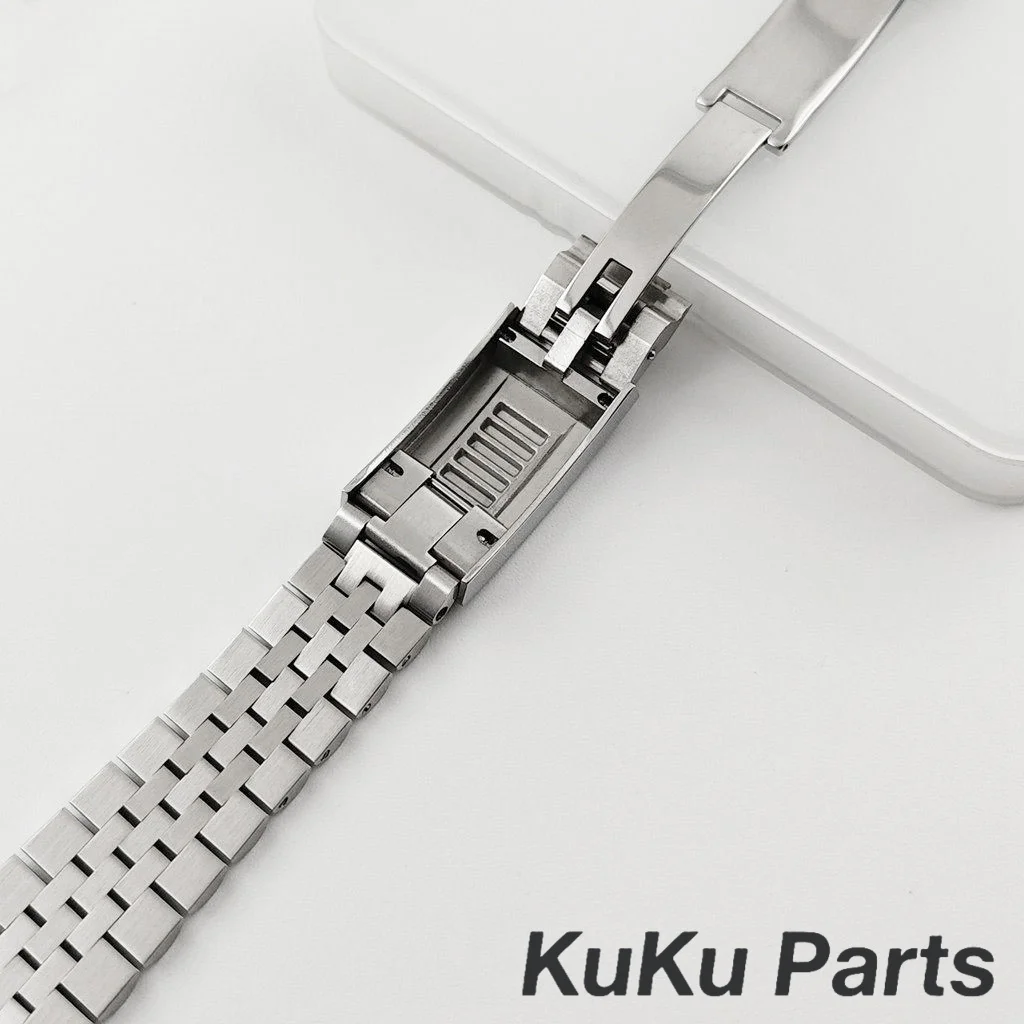 36mm/40mm caixa de relógio cristal safira para nh34 nh35 nh36 nh38 nh39 nh70 nh72 pt5000 eta2824 movimento bloqueio deslizante pulseira relógio