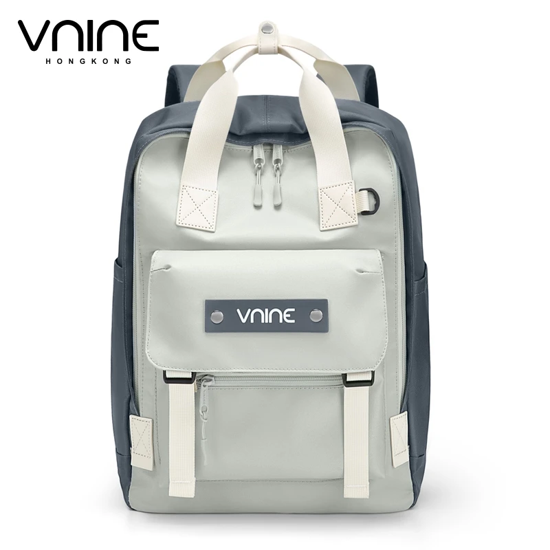 

V.NINE Backpack Unisex Laptop Backpacks Men 15 inch Back Pack Bag Women Aesthetic Oxford Waterproof Couple Bagpack Multi Pockets