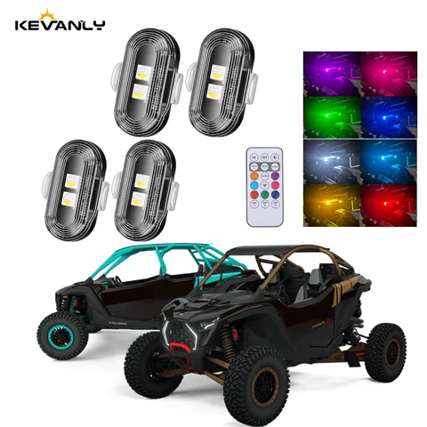 Luzes Estroboscópicas LED RGB para Aeronaves, Luzes de Posição LED Sem Fio, Luzes de Advertência para Aviões, Helicópteros, Acessórios para ATV e UTV