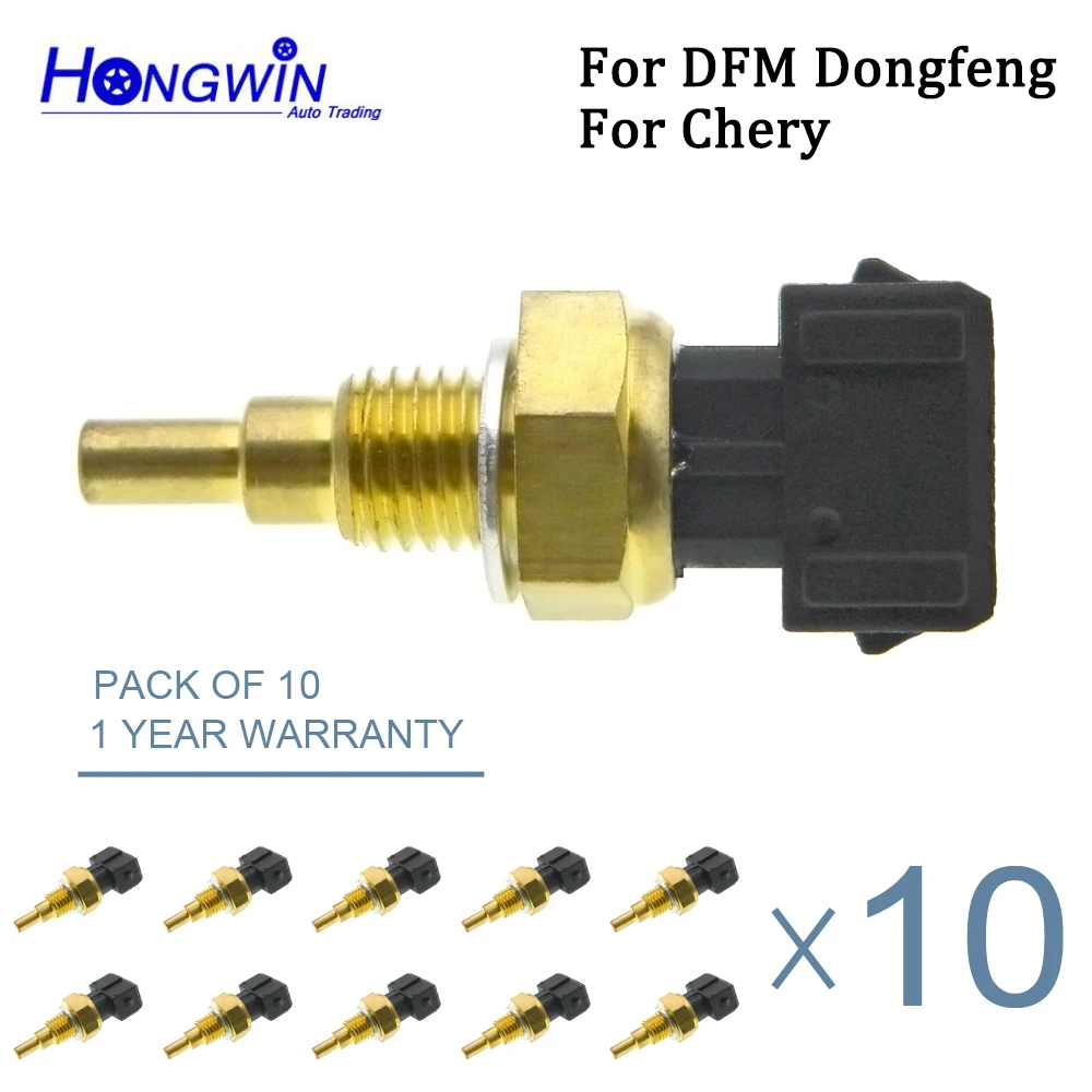 10 PCS F01R064901 Coolant Water Temperature Sensor Fits Chery For DF DFM Dongfeng DFSK Junfeng CV03 K61 Mini Van 4A13 4A15