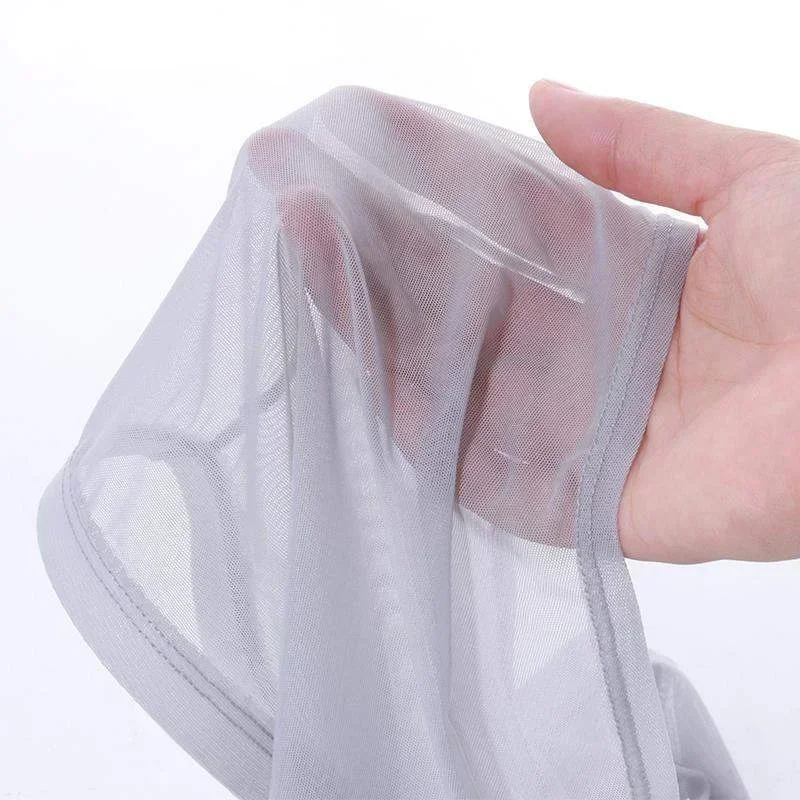 Transparent Boxers for Men See Through Male Underpants Sexy Low Waist Panties Lingerie Intimates