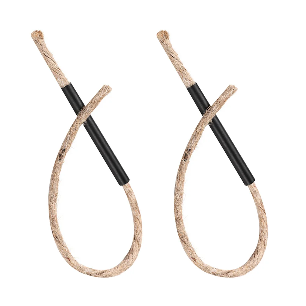 

2Pcs Fire Starter Rope Survival Wick Lightweight Portable Ignition Cord Anti-Scald Burning Rope Outdoor Flame Starter