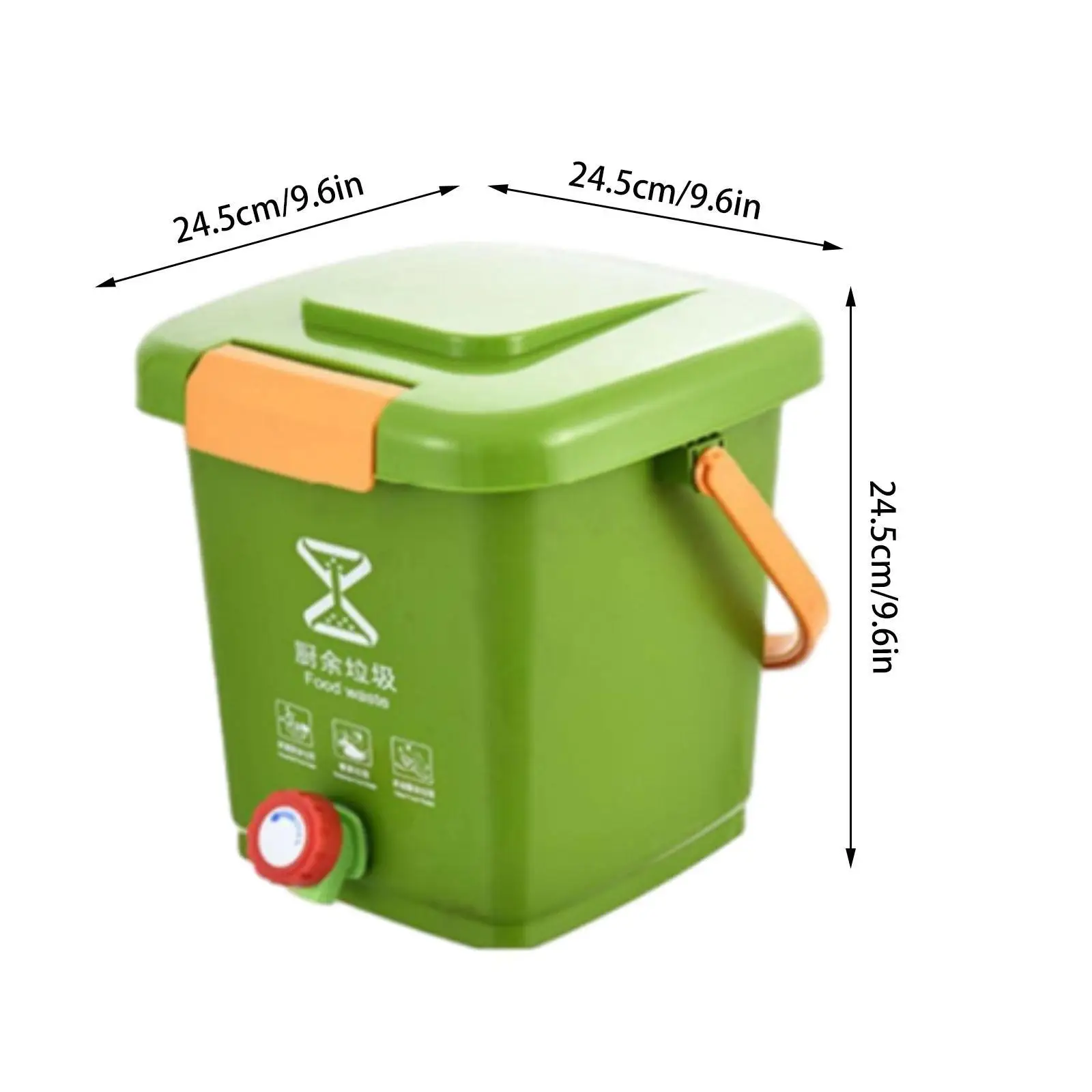 Picture 7: Kitchen Waste Compost Bucket Easy to Clean Modern Composting Recycle Bucket Trash Can for Pantry Home Countertop Kitchen