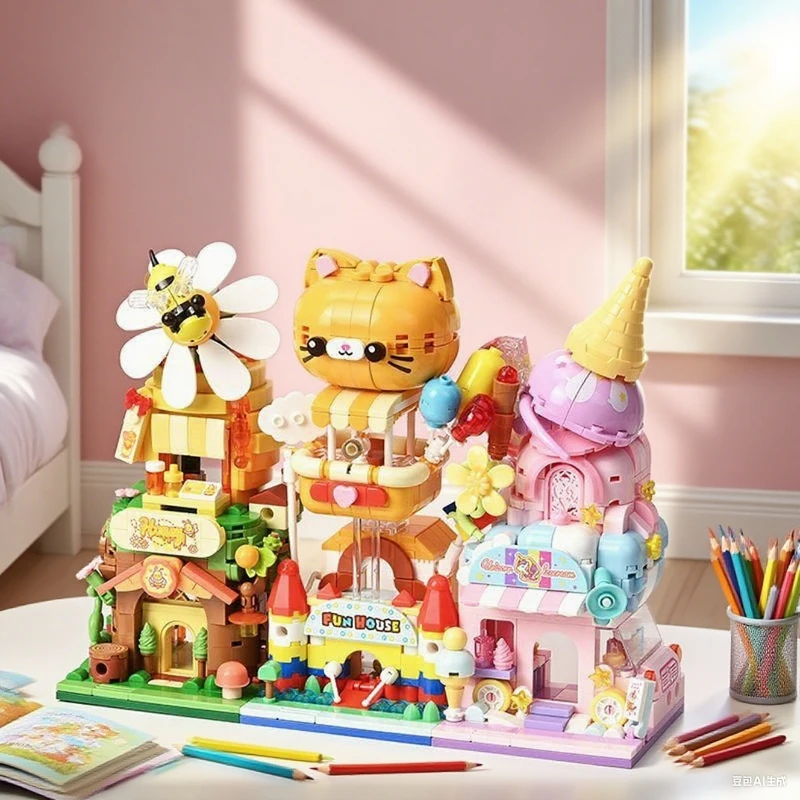 Keeppley – blocs de construction, modèle d'architecture, jouets d'assemblage, Surprises d'anniversaire pour enfants, cadeaux pour enfants, filles et petit ami, nouvelle collection