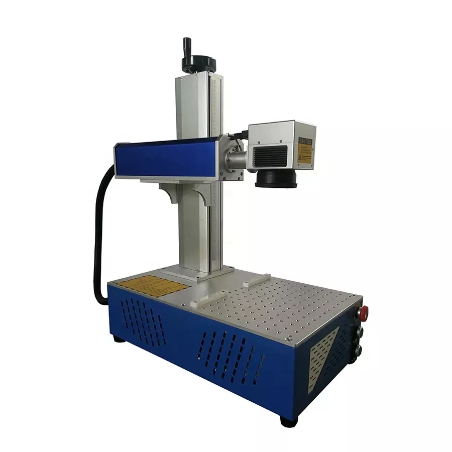 

Credit Card Metal Nameplate Portable Fiber Laser Marking Machine Portable Integrated 20w 30w 50w