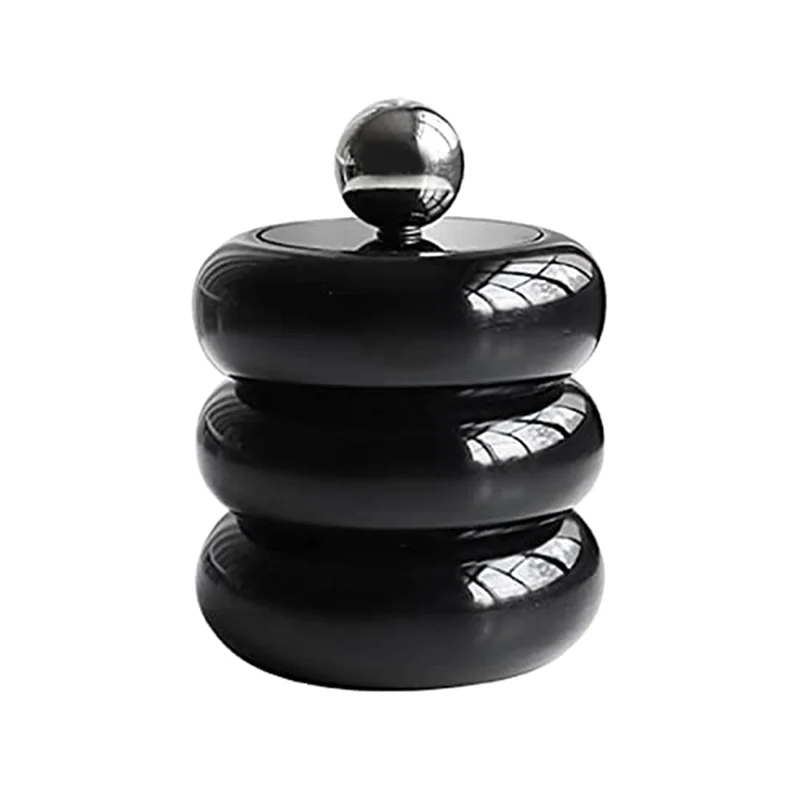 ABGR-Qtip 홀더 디스펜서 수지 면봉 디스펜서 데스크탑 항아리 욕실 북유럽 스타일 욕실 캐니스터 보관 내구성 A