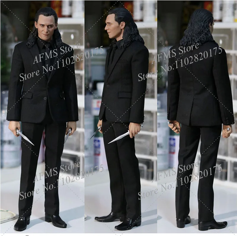 EL1EV1E 1/6 مقياس تحصيل الشكل لوكي إله الخداع وسيم توم هيدلستون مجموعة كاملة 12 بوصة الرجال الجندي عمل الشكل