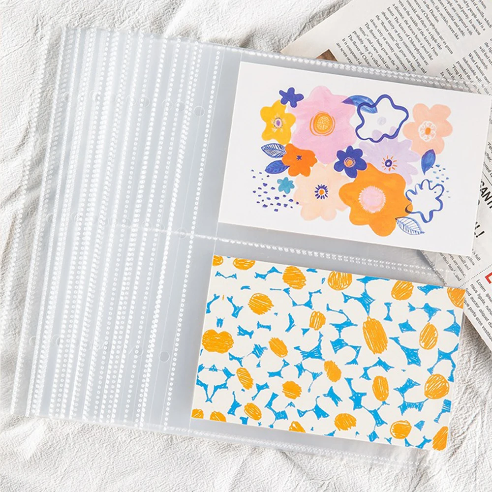 10sheets/pack  A5 1/2/4/6 Pockets 3-Hole Ring Photo Album Binder Refill 4×6 10×15 4R Collector Scrapbook Photocards Notebook