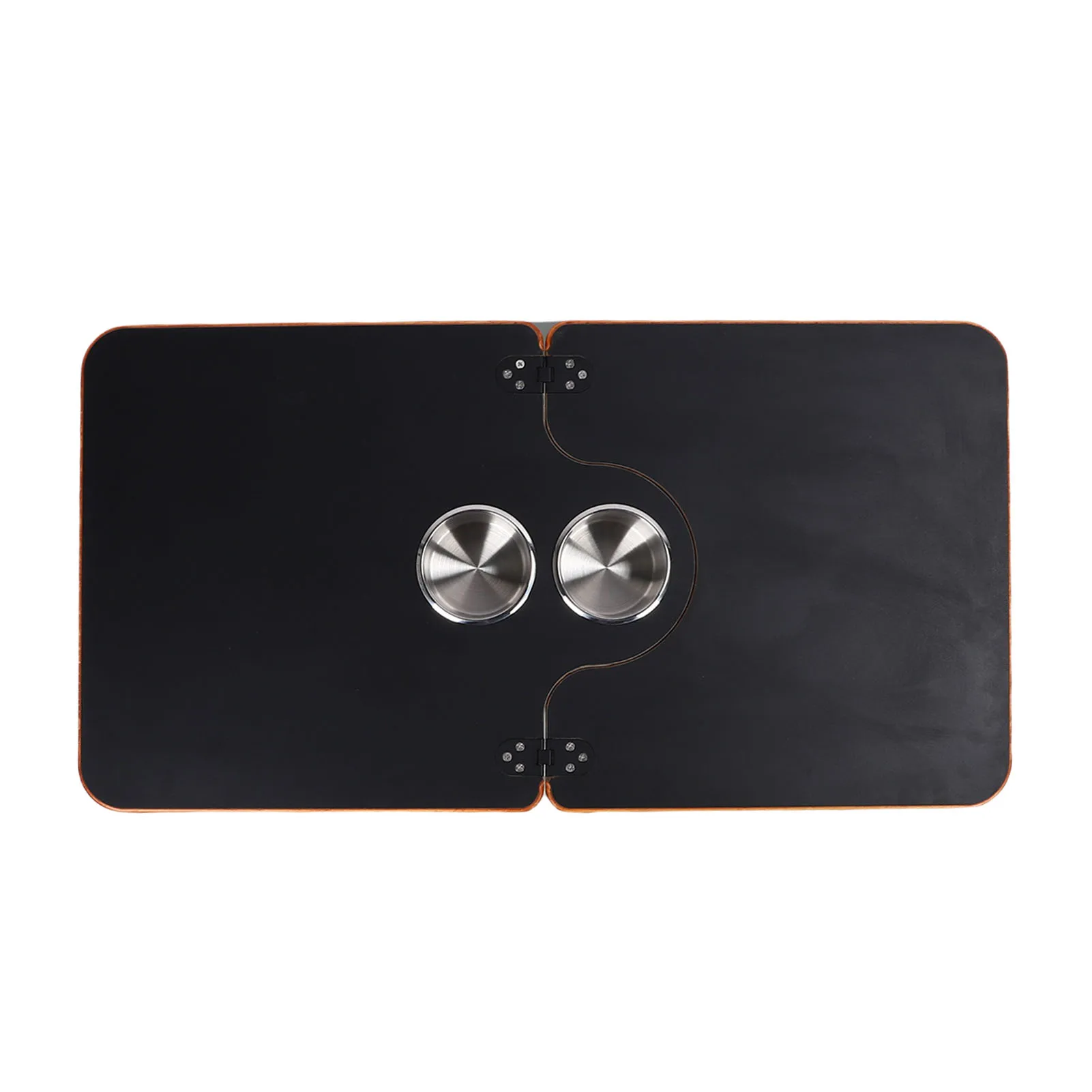 RV Table Top Replacement Folding in Half Rounded Corner Easy Cleaning Removable RV Tabletop for Trailer Yacht Deck Dining Work