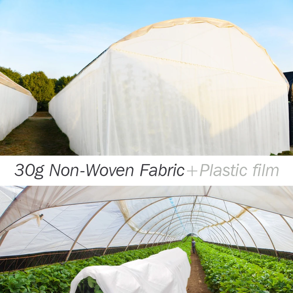 White Plants Anti-freeze Cover Non-Woven Fabric Prevent Frostbite Thermal Insulation Cover Cloth Winter Snowproof Protection Net