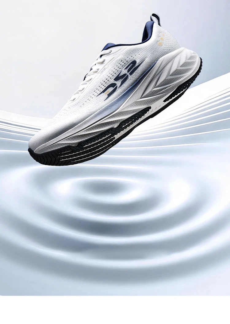QIAODAN DS2 2nd Gen Men's Wide Toe Box Running Shoes Breathable Mesh Lightweight Shock Absorbing Sports Sneakers QXB023263220R