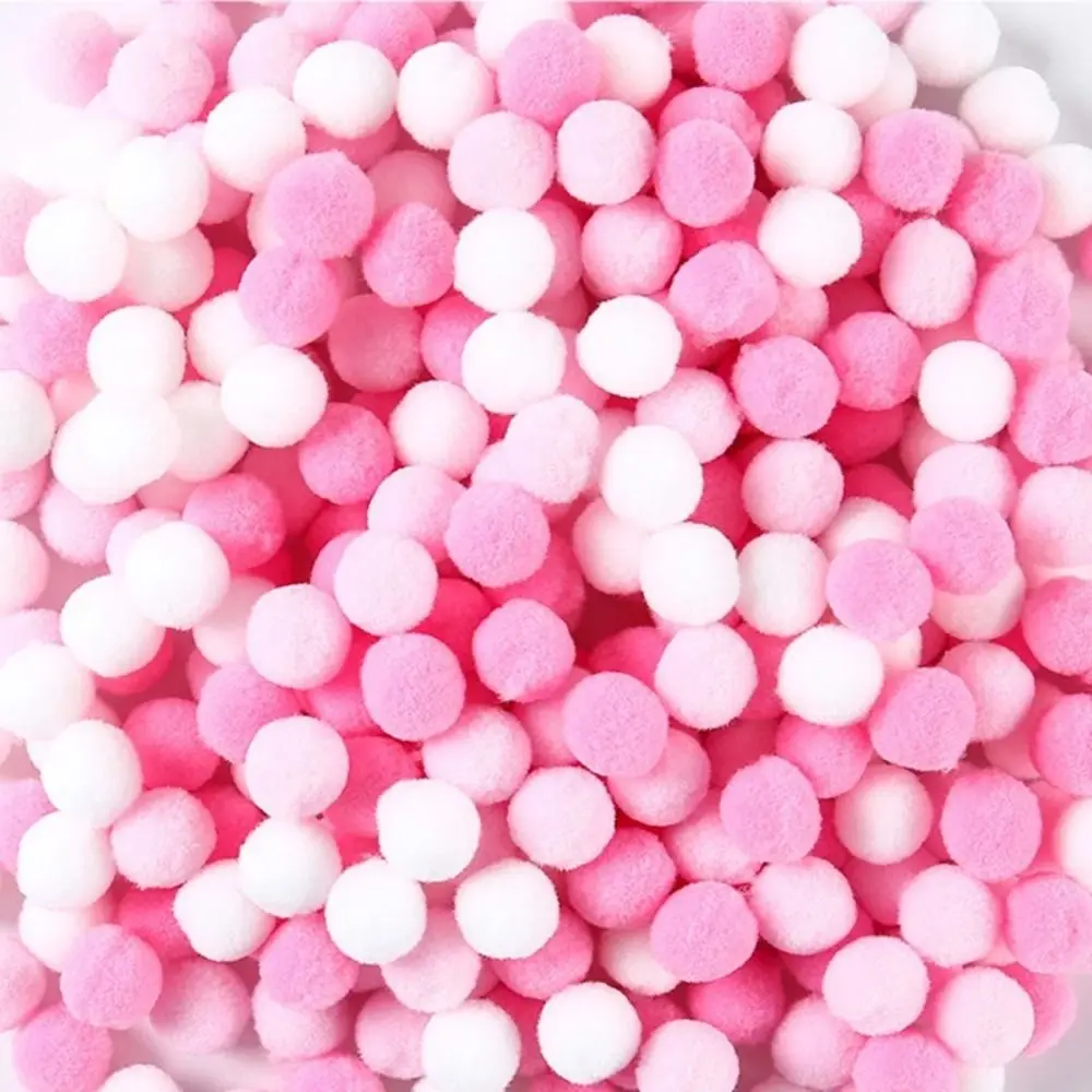 1 Packung Pompons 1 cm/1,5 cm Pompom Pelzbälle Weihnachten Farben DIY DIY Pom Pom Ball Mini weiche DIY Plüsch Ball Hochzeit