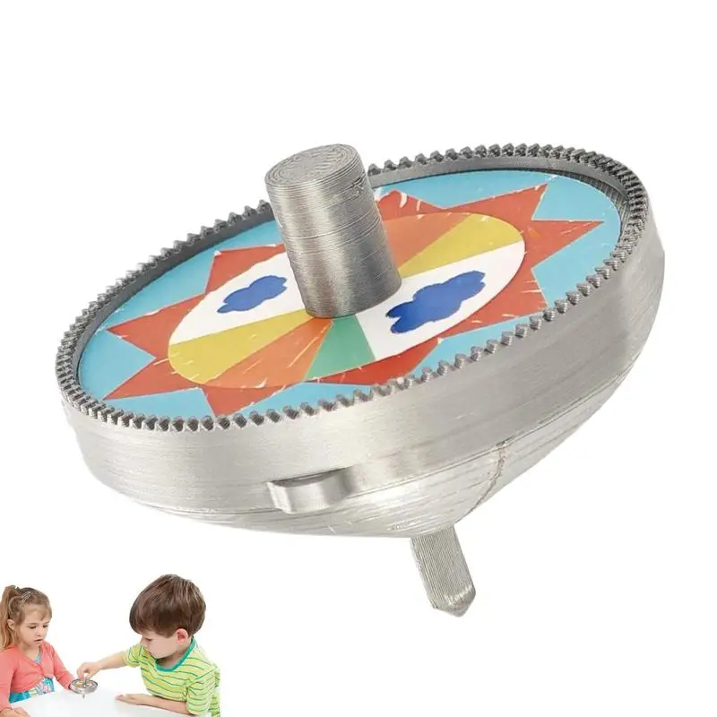 Kids Spinnin Top Koreaanse Roterende Top Speelgoed 3D Print Gyro Speelgoed Interactie Spel Gyroscoop Relief Stress Roterende S pinning Top Speelgoed