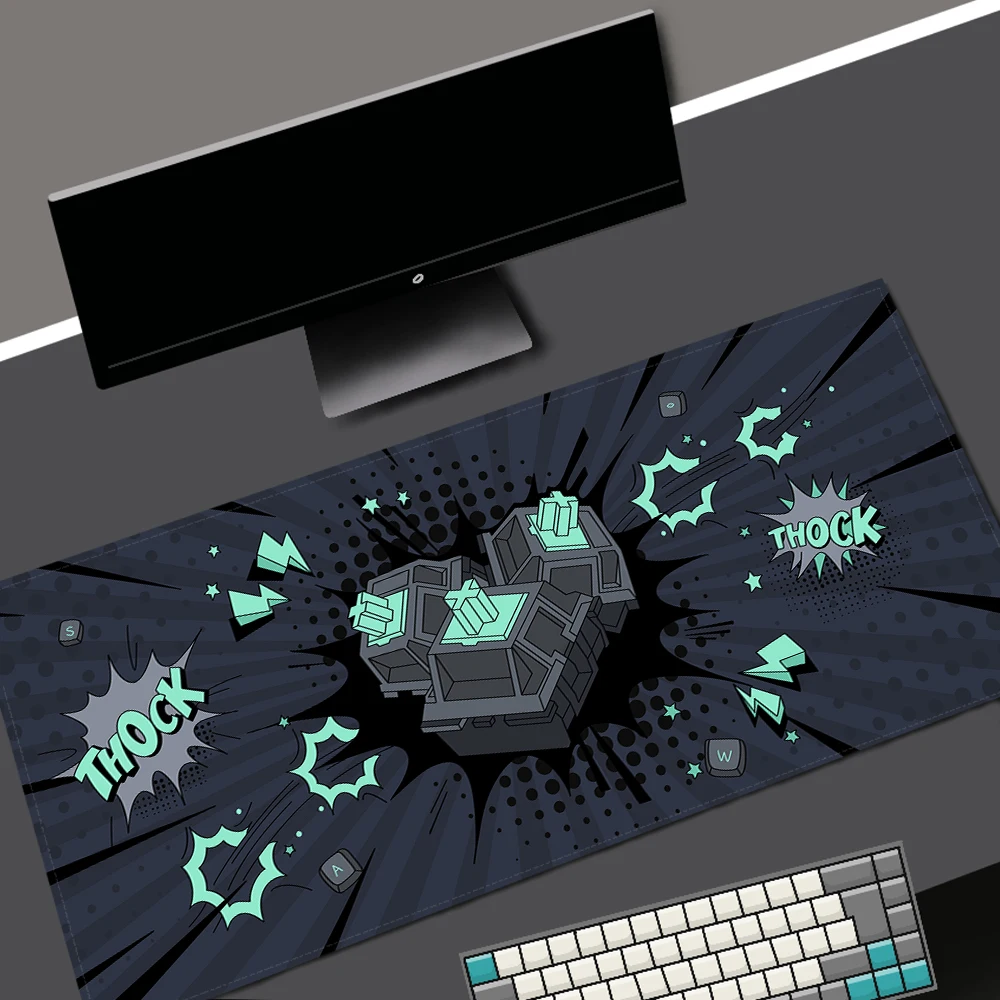 아트 화이트 스페이스 마우스 패드 노트북 사무실 데스크 매트 게이머 액세서리 카와이 마우스패드 게이밍 키보드 컴퓨터 마우스 카펫