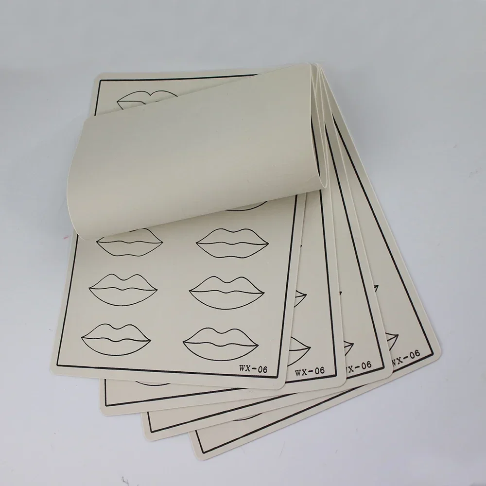 3/5/10/15/20P Tattoo Practice Skin lip Practice Permanent Makeup Fake Microblading Tattoo Beginner Skin Tattoo Accessories