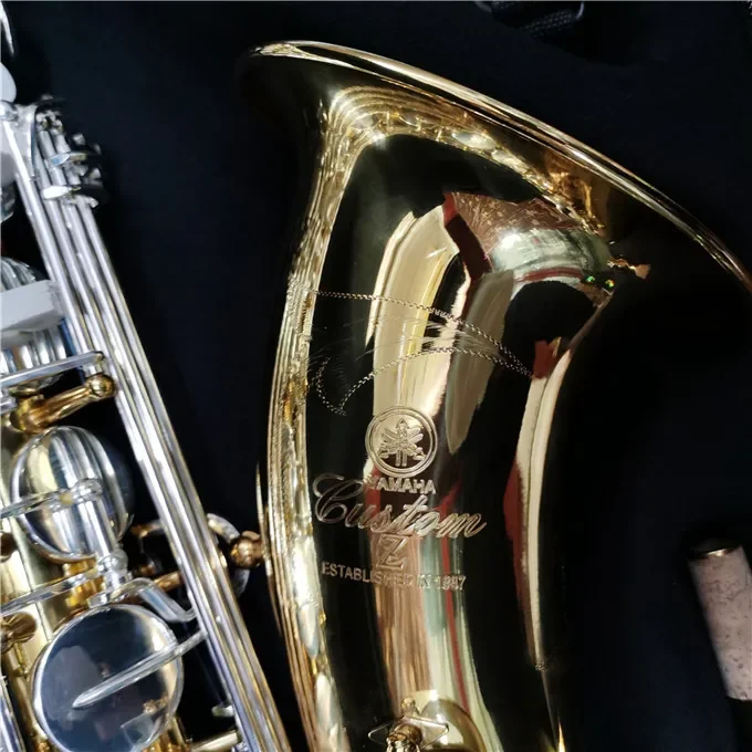 Hot Selling Bb Tenor Saxophone Gold Lacquer YTS-82Z Yellow Brass Musical instrument Professional with Case Accessories