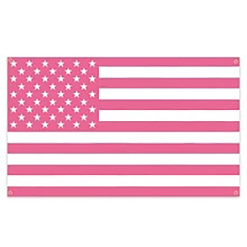 Funtalk Sommer-Wandteppich mit amerikanischer Flagge in Rosa, lustiges rosa gestreiftes Hintergrundposter für die Dekoration des Wohnzimmers. – Detail 5