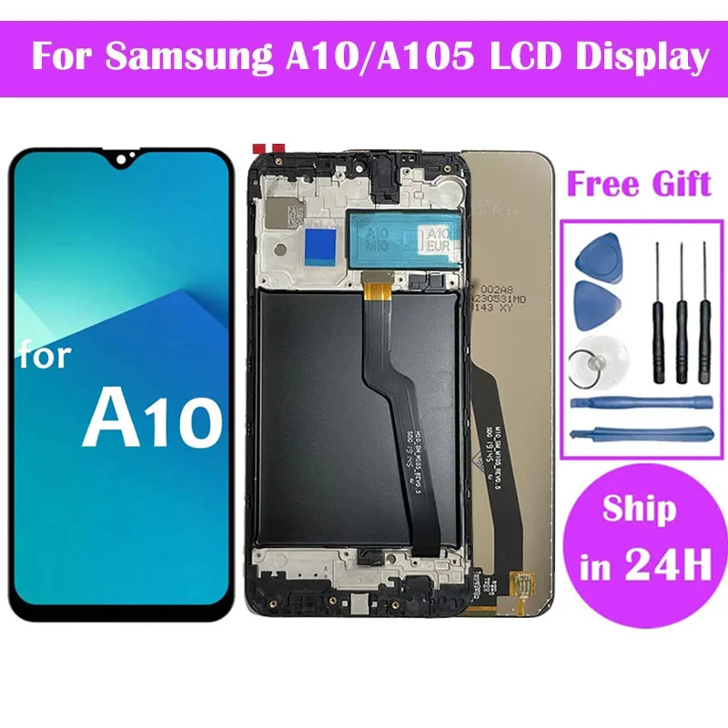 100% Tested A10 Display For Samsung Galaxy A10 SM-A105F/DS A105FN/DS A105M/DS LCD Dispaly With Touch Screen Digitizers Assembly