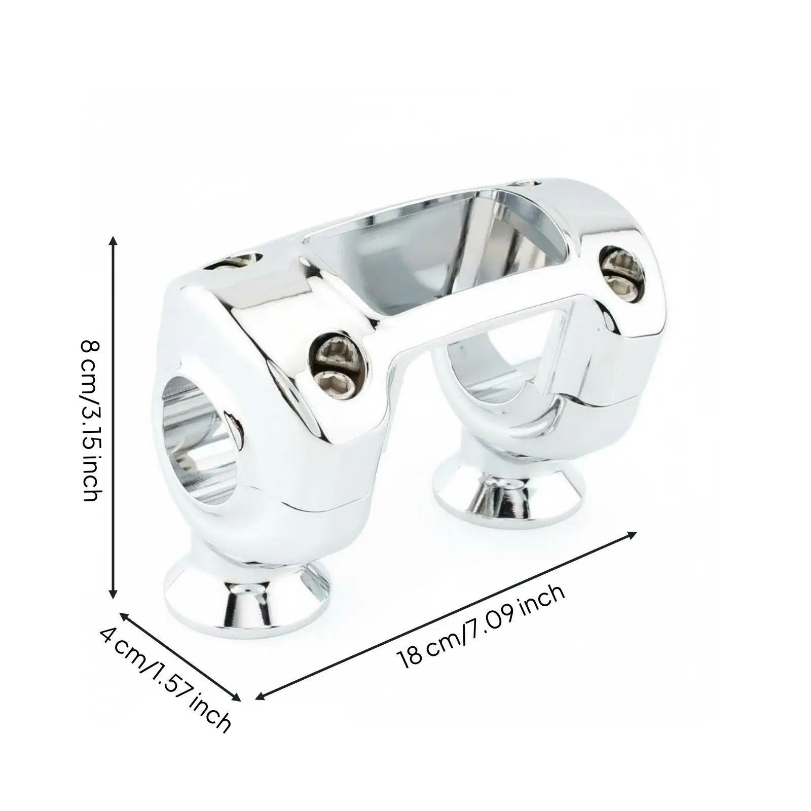 Aluminum Alloy Motorcycle Handle Clamp 1.25 Inch Riser Gauge Mount for Harley Softail Street Bob Breakout Custom Builds