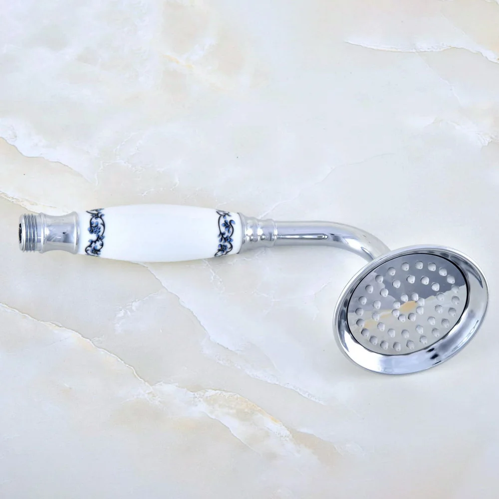 

Полированная хромированная латунная ручная насадка для душа в форме телефона/Аксессуары для ванной комнаты (стандарт 1/2 ") ahh032