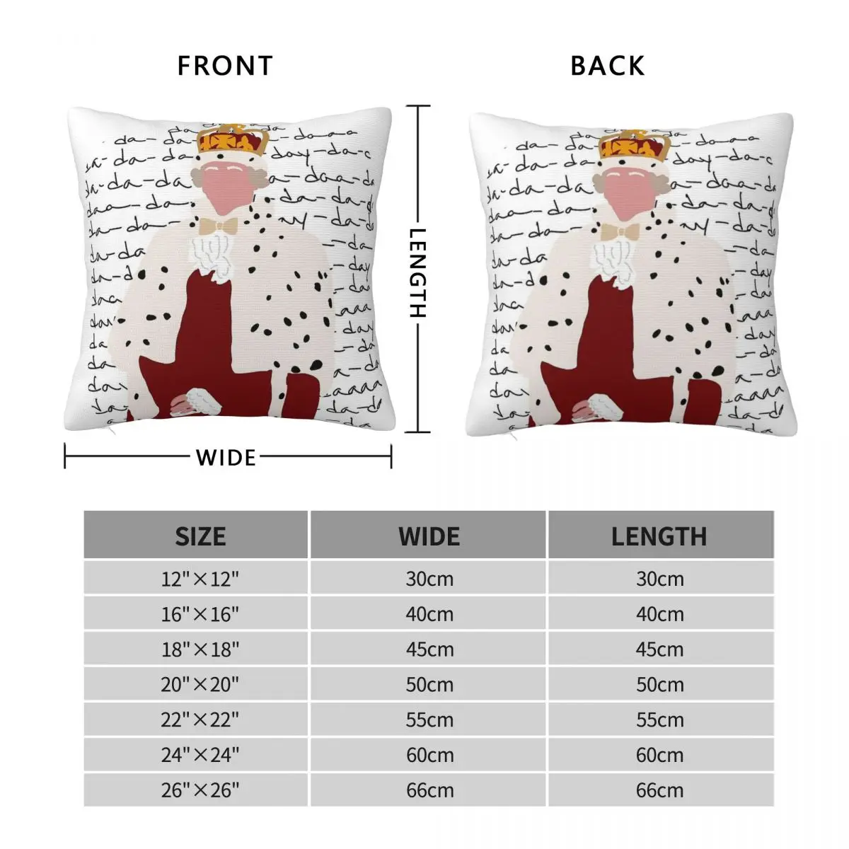 King George Hamilton Square Pillowcase Polyester Linen Velvet Printed Zip Decor Throw Pillow Case Home Cushion Case 18